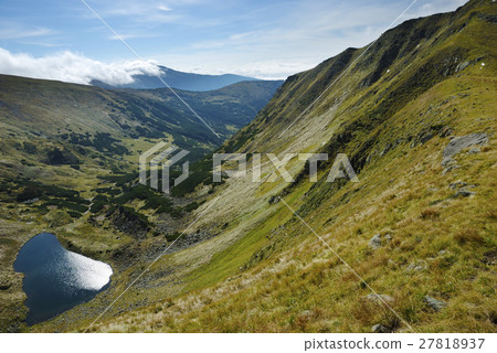 mountain lake in Carpathians mountain lake in Carpathians 27818937