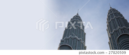 Petronas twin towers in Kuala Lumpur, Malaysia 27820509