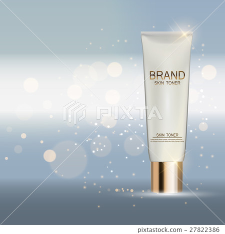 Skin Toner Bottle Tube Template for Ads or 27822386