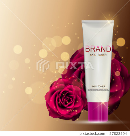 Skin Toner Bottle Tube Template for Ads or 27822394