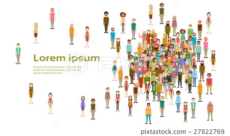 Group of Business People Big Crowd Businesspeople Group of Business People Big Crowd Businesspeople 27822769