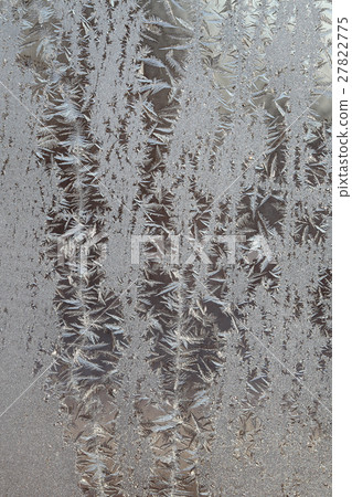 Frost at transparent surface 27822775
