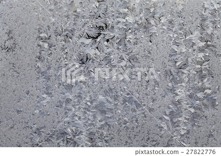 Frost at transparent surface 27822776