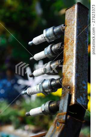 Motorcycle spark plug as sculpture art Motorcycle spark plug as sculpture art 27823373