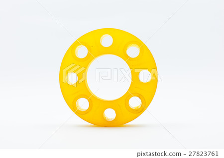 resin mold of flanges isolate on white background 27823761