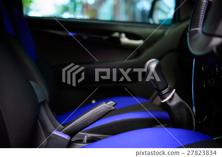 Car interior with back seats tone blue and black Car interior with back seats tone blue and black 27823834