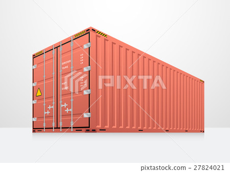Cargo container vector 27824021