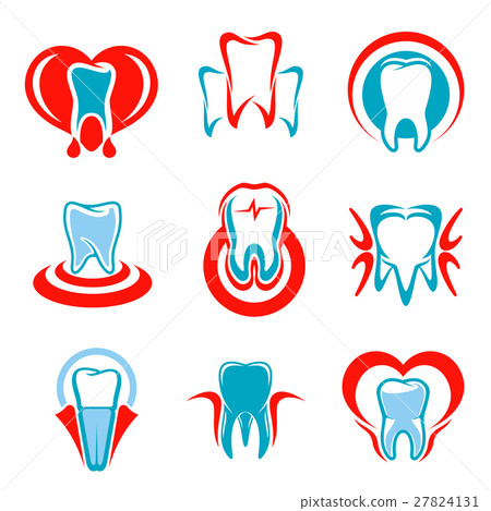 Dentistry tooth vector icons set - Stock Illustration [27824131] - PIXTA