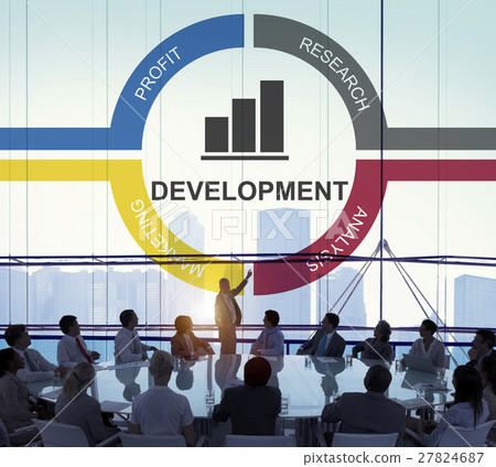 Target Achievement Mission Bar Chart Concept 27824687