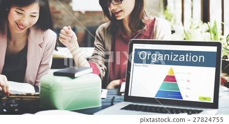 Hierarchy Organization Structure Position Chart Concept 27824755