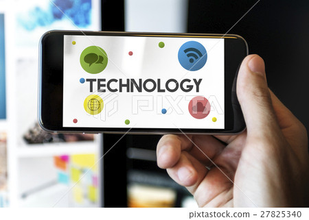 Internet Communication Network Icon Concept 27825340