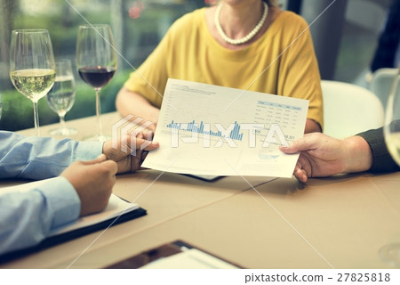 Business People Dining Together Concept Business People Dining Together Concept 27825818