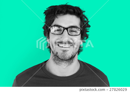 Man Cheerful Smiling Portrait Concept Man Cheerful Smiling Portrait Concept 27826029