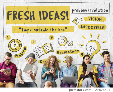 Fresh Ideas Inspire Creativity Concept Fresh Ideas Inspire Creativity Concept 27826305