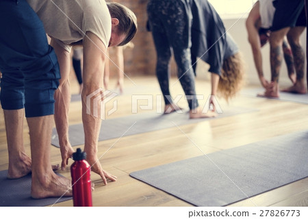 Diversity People Exercise Class Relax Concept Diversity People Exercise Class Relax Concept 27826773