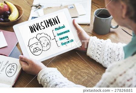 Retirement Financial Plan Risk Assessment Senior Concept Retirement Financial Plan Risk Assessment Senior Concept 27826881