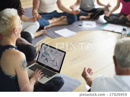 Exercise International Group Relaxation Fitness Concept Exercise International Group Relaxation Fitness Concept 27826959