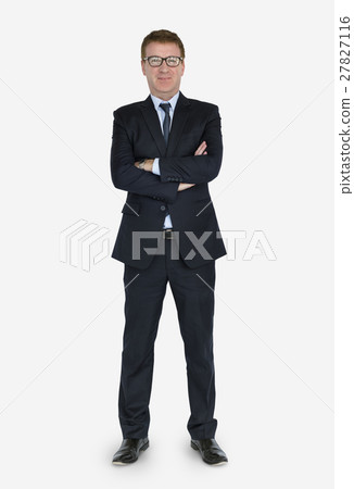 Business Man Confident Standing Concept 27827116
