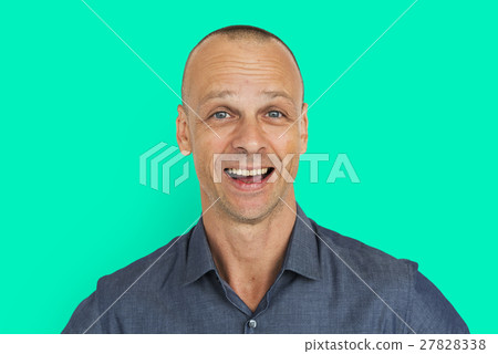 Man Cheerful Studio Portrait Concept 27828338