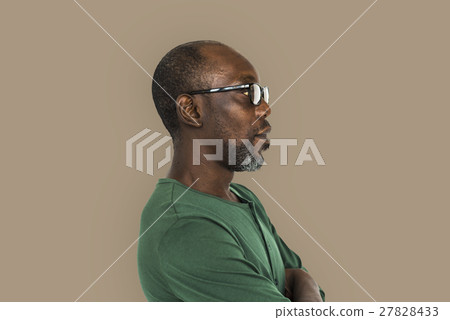 Casual African Adult Old-Fashion Retro Concept 27828433