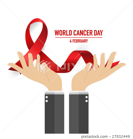 World cancer day. February 4. World cancer day design background with ribbon. Vector Illustration World cancer day. February 4. World cancer day design background with ribbon. Vector Illustration 27832449