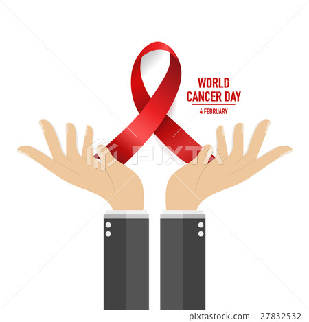 World cancer day. February 4. World cancer day design background with ribbon. Vector Illustration 27832532