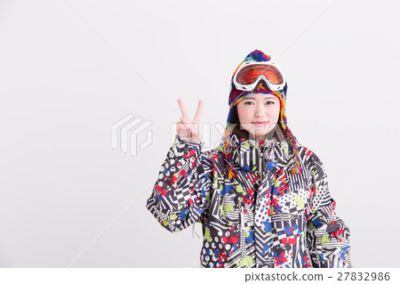 冬季運動/女性（白背） 27832986