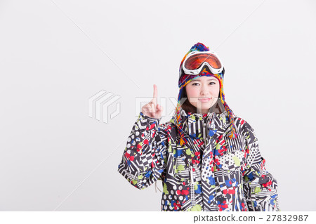冬季運動/女性（白背） 27832987