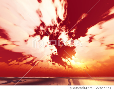 Wind and clouds with the sea 27833464