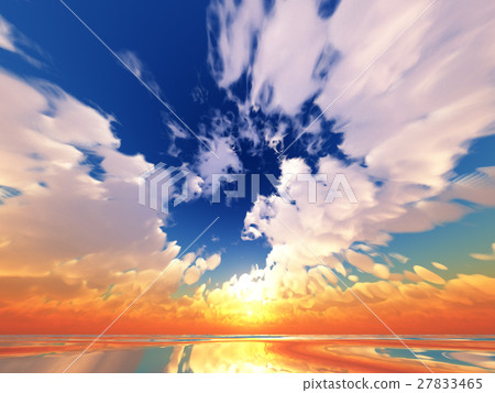 Wind and clouds with the sea 27833465