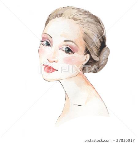 Romantic girl 2. Beautiful female face 2 27836017