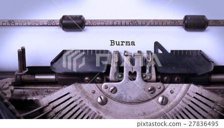 Old typewriter - Burma Old typewriter - Burma 27836495