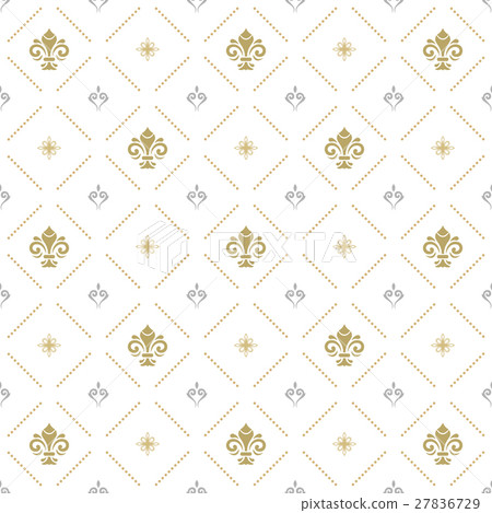 Seamless Vector Pattern With Royal Lily 27836729
