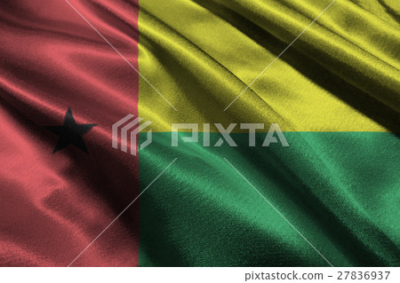 Guinea Bissau national flag 3D illustration symbol 27836937