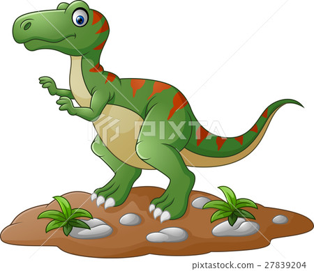 Cartoon Cute tyrannosaurus cartoon 27839204