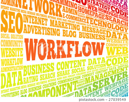 WORKFLOW word cloud WORKFLOW word cloud 27839549