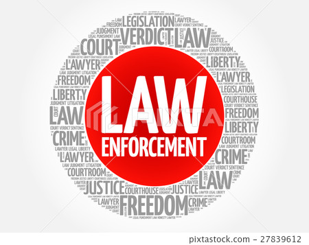 Law enforcement word cloud - Stock Illustration [27839612] - PIXTA