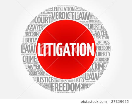 Litigation word cloud Litigation word cloud 27839625