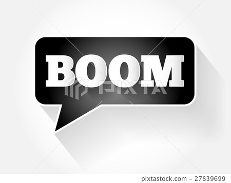 BOOM text message bubble - Stock Illustration [27839699] - PIXTA