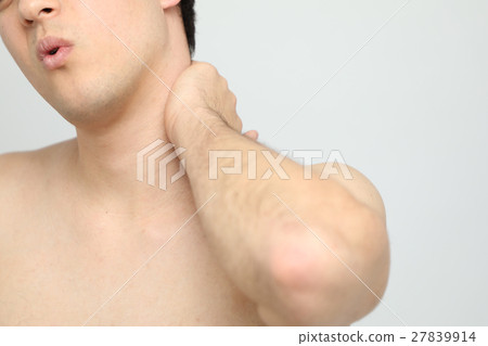 Male with stiff shoulders 27839914