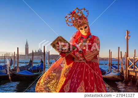 Famous Carnival with masks in Venice, Italy 27841127