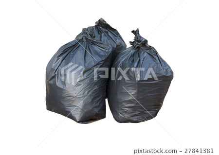 bin bag garbage isolated on background white. 27841381