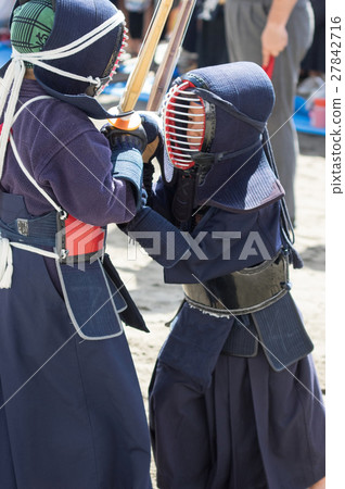 Kendo match scene Kendo match scene 27842716