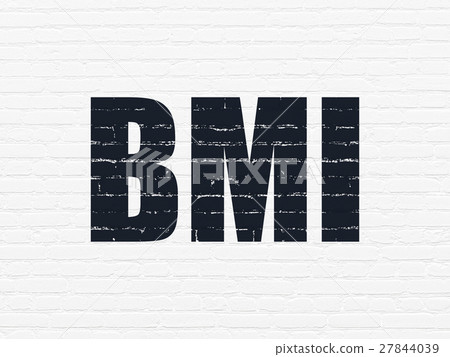 Healthcare concept: BMI on wall background 27844039