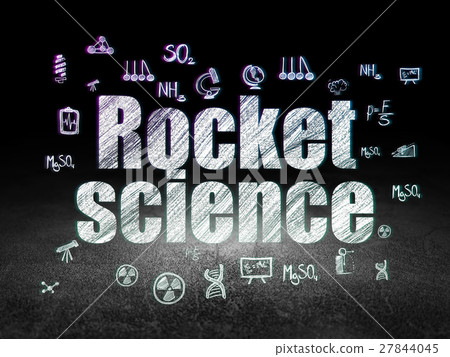 Science concept: Rocket Science in grunge dark Science concept: Rocket Science in grunge dark 27844045