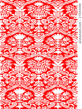 Seamless abstract hand-drawn floral pattern Seamless abstract hand-drawn floral pattern 27844499