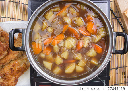 Japanese pork curry in the pot Japanese pork curry in the pot 27845419