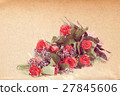 watercolor effect bouquet of fresh red roses 27845606