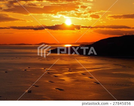 At dusk of the Harima Nada Sunset sunset Evening glow 27845856