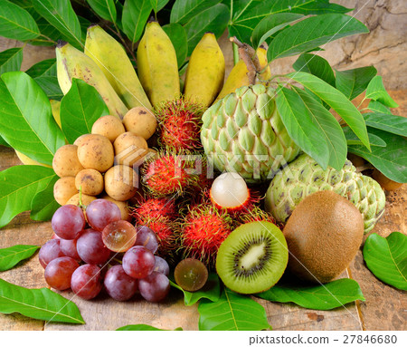 Tropical fruits collection. 27846680